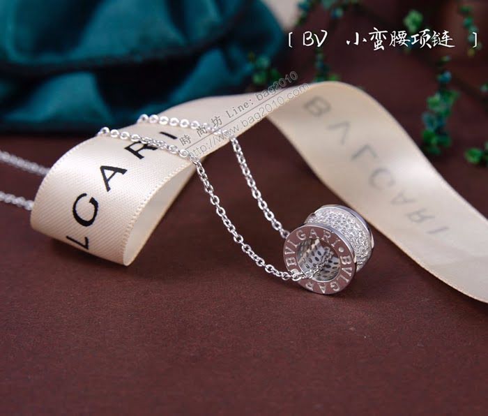 Bvlgari飾品 寶格麗經典火爆小蠻腰項鏈 925純銀  zgbq3050